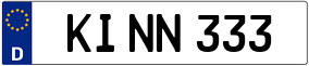Trailer License Plate